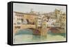 The Ponte Vecchio-null-Framed Stretched Canvas