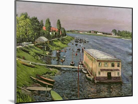 The Pontoon at Argenteuil, C.1886-87-Gustave Caillebotte-Mounted Giclee Print