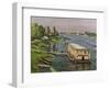 The Pontoon at Argenteuil, C.1886-87-Gustave Caillebotte-Framed Giclee Print