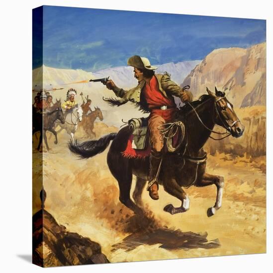 The Pony Express-null-Stretched Canvas