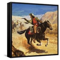 The Pony Express-null-Framed Stretched Canvas