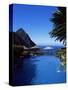 The Pool at the Ladera Resort Overlooking the Pitons, St. Lucia, Windward Islands-Yadid Levy-Stretched Canvas