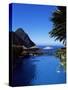 The Pool at the Ladera Resort Overlooking the Pitons, St. Lucia, Windward Islands-Yadid Levy-Stretched Canvas