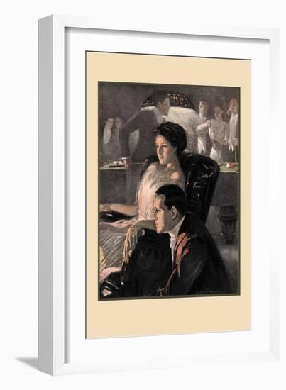 The Pool Hall-Clarence F. Underwood-Framed Art Print