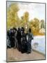 The Pool in the Jardin Du Luxembourg-Giuseppe De Nittis-Mounted Giclee Print