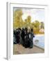 The Pool in the Jardin Du Luxembourg-Giuseppe De Nittis-Framed Giclee Print