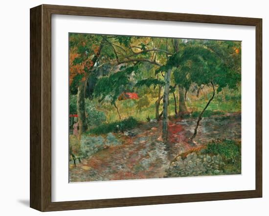 The Pool, Martinique, 1887-Paul Gauguin-Framed Giclee Print