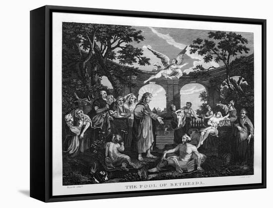 The Pool of Bethesda by William Hogarth-William Hogarth-Framed Stretched Canvas