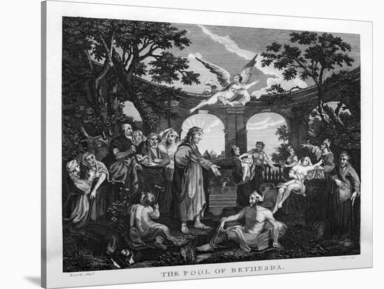 The Pool of Bethesda by William Hogarth-William Hogarth-Stretched Canvas