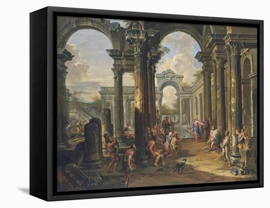 The Pool of Bethesda-Giovanni Paolo Panini-Framed Stretched Canvas