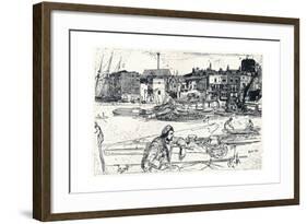 The Pool of London, 1859, (1904)-James Abbott McNeill Whistler-Framed Giclee Print