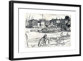 The Pool of London, 1859, (1904)-James Abbott McNeill Whistler-Framed Giclee Print