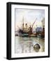 The Pool of London, 1924-1926-FP Dickinson-Framed Giclee Print