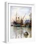 The Pool of London, 1924-1926-FP Dickinson-Framed Giclee Print