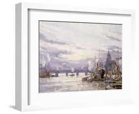 The Pool of London, C.1895-John Sutton-Framed Giclee Print