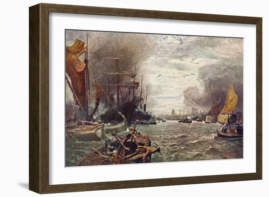 The Pool of London - from painting by Vicat Cole-George Vicat Cole-Framed Giclee Print