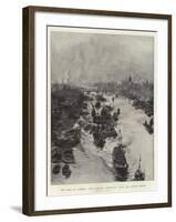 The Pool of London, View Looking Westward from the Tower Bridge-William Lionel Wyllie-Framed Giclee Print