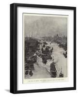 The Pool of London, View Looking Westward from the Tower Bridge-William Lionel Wyllie-Framed Giclee Print