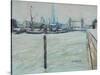 The Pool of London-John Erskine-Stretched Canvas