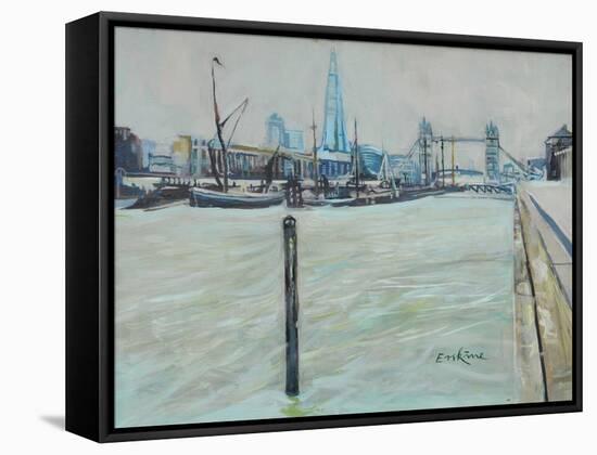 The Pool of London-John Erskine-Framed Stretched Canvas