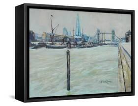The Pool of London-John Erskine-Framed Stretched Canvas