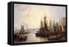 The Pool of London-John Wilson Carmichael-Framed Stretched Canvas