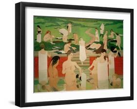 The Pool on a Summer's Eve-Félix Vallotton-Framed Giclee Print