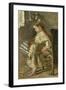 The Poor Child-Antonio Mancini-Framed Art Print