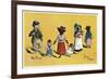 The Poor -- Dogs in Shabby Clothes-Harry B Neilson-Framed Art Print