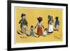 The Poor -- Dogs in Shabby Clothes-Harry B Neilson-Framed Art Print