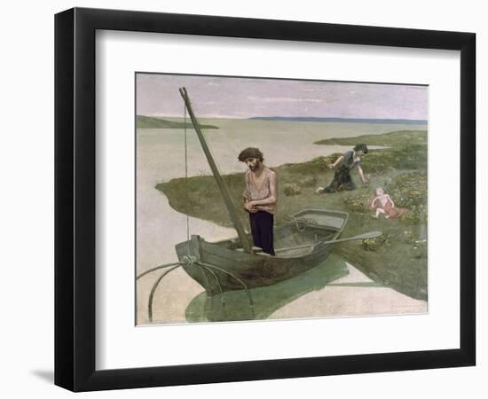 The Poor Fisherman, 1881-Pierre Puvis de Chavannes-Framed Giclee Print