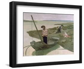 The Poor Fisherman, 1881-Pierre Puvis de Chavannes-Framed Giclee Print