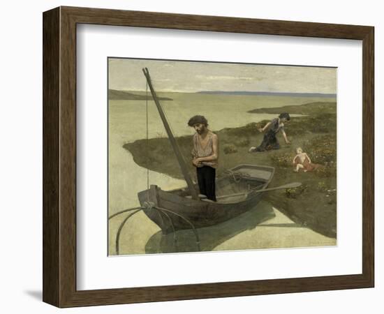 The Poor Fisherman, c.1881-Pierre Puvis de Chavannes-Framed Giclee Print