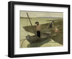 The Poor Fisherman, c.1881-Pierre Puvis de Chavannes-Framed Giclee Print