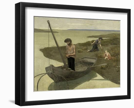 The Poor Fisherman, c.1881-Pierre Puvis de Chavannes-Framed Giclee Print