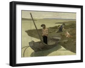 The Poor Fisherman, c.1881-Pierre Puvis de Chavannes-Framed Giclee Print