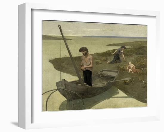 The Poor Fisherman, c.1881-Pierre Puvis de Chavannes-Framed Giclee Print