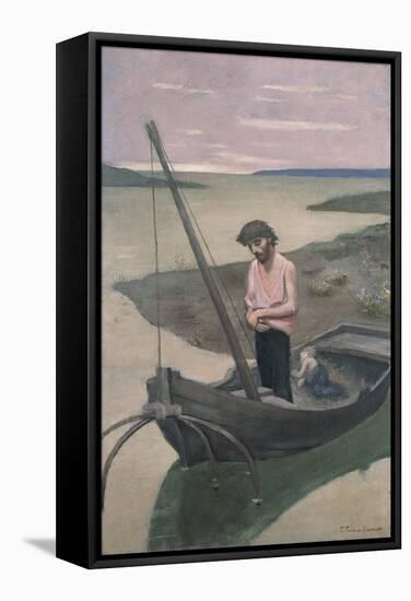 The Poor Fisherman-Pierre Cécil Puvis de Chavannes-Framed Stretched Canvas