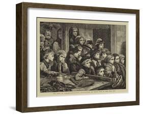 The Poor of London, Gratuitous Distribution of Waste Fish at the West End-Charles Joseph Staniland-Framed Giclee Print