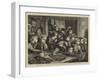 The Poor of London, Gratuitous Distribution of Waste Fish at the West End-Charles Joseph Staniland-Framed Giclee Print