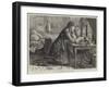 The Poor Seamstress on Christmas Morning-null-Framed Giclee Print