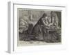 The Poor Seamstress on Christmas Morning-null-Framed Giclee Print