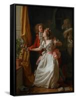 The Poorly Defended Rose, 1789-Michel Garnier-Framed Stretched Canvas