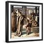 The Pope and the Saxon Children, C1850-null-Framed Giclee Print