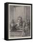 The Pope at Home, a Private Audience with Leo XIII in the Vatican-Henri Lanos-Framed Stretched Canvas