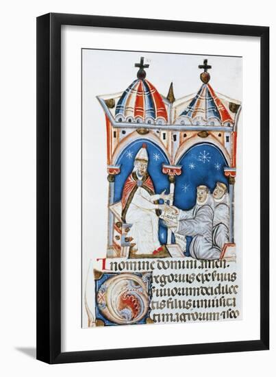 The Pope Delivering the Decretals-null-Framed Giclee Print