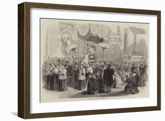 The Pope in St Peter's on Christmas Day-null-Framed Giclee Print