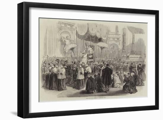 The Pope in St Peter's on Christmas Day-null-Framed Giclee Print