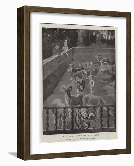 The Pope's Herd of Mouflons-Harry Hamilton Johnston-Framed Giclee Print