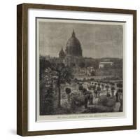 The Pope's Private Garden in the Vatican, Rome-null-Framed Giclee Print